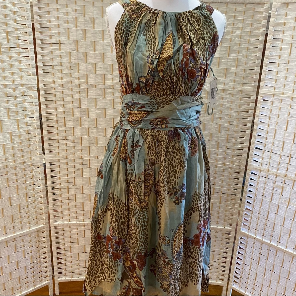 Chaudry KC Blue and Brown Dress